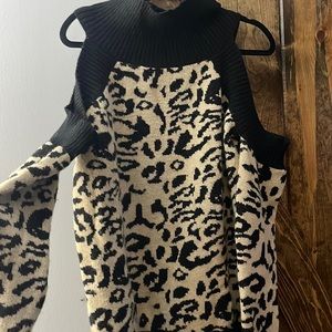 Open shoulder sweater